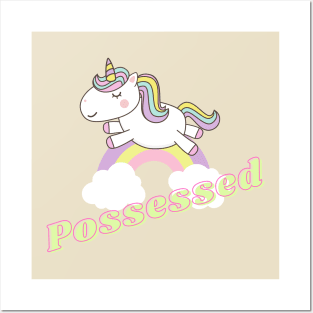 possessed ll unicorn Posters and Art